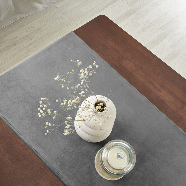 Bieżnik 60 x 120 Dekoracyjny Velvet Soft Popiel