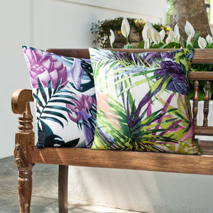 40 x 40 Decorative Rommy Green+Purple pillowcase