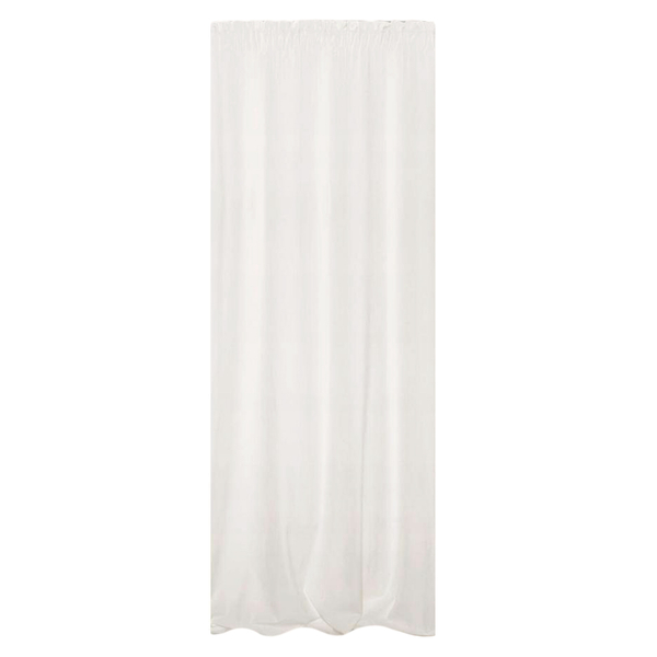 Curtain 140 x 270 Decorative Velvet Soft White