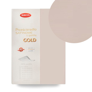 Bed sheet 190 x 200 Satin with Eraser Gold 16