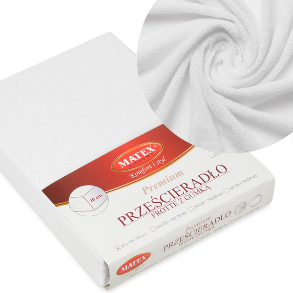 Terry sheet 190 x 200 with elastic PREMIUM 01