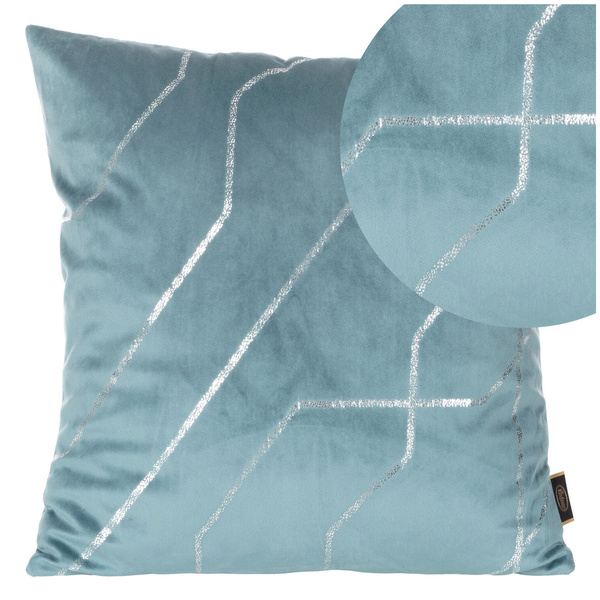 Poszewka 45 x 45 Dekoracyjna Velvet Blink 37 Niebie