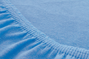 Jersey sheet with elastic 027_D Blue 60x120