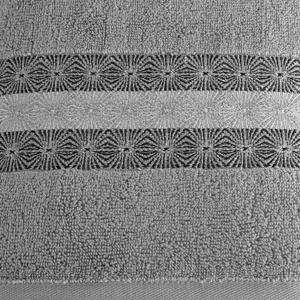 50 x 90 Bath Towel Cotton Malika 05 Silver