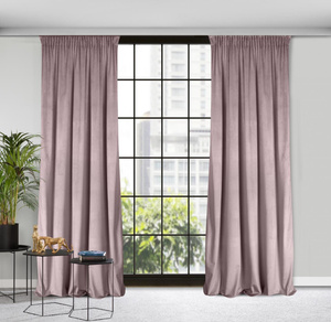 Curtain 135 x 270 Decorative Velvet Rosa Powder