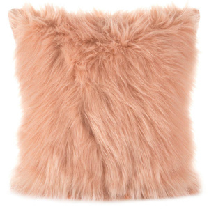 Decorative Fur Pillowcase 819 45 x 45 Salmon
