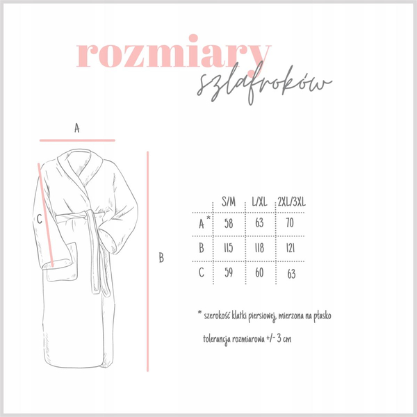 Szlafrok Mikrofibra z Kapturem 2XL/3XL Carlo Arbuz