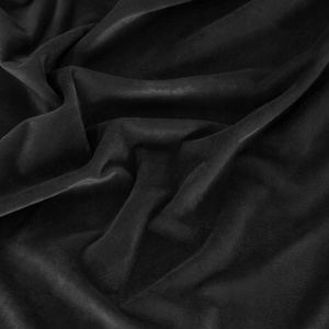 Obrus 140 x 220 Dekoracyjny Velvet Soft Czarny
