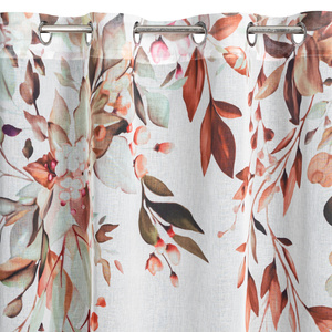 Curtain 140 x 260 Decorative 2 pcs Meg White + Red