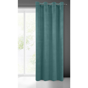 Curtain 140 x 250 Decorative Velvet Milo Turquoise