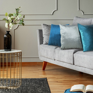 Poszewka Velvetowa Samanta 40 x 40 Granat