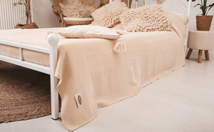 240 x 210 Decorative Muslin Bedspread 15
