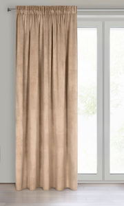 Curtain 140 x 270 Decorative Velvet Melanie C.Beige