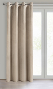 Zasłona 140 x 250 Dekoracyjna Welwet Melanie Beż