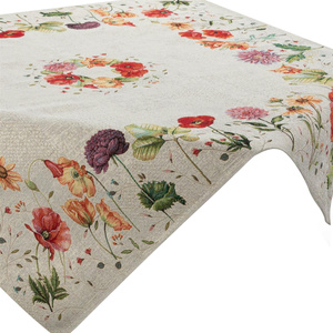 100 x 100 Decorative Tapestry Tablecloth 1239 Popie