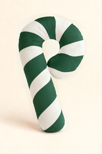 Pillow 35 x 57 Christmas Cane Stripes Green