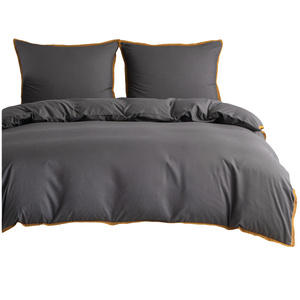 Bedding set 200 x 220 3 pieces Smooth with Lace Brandon 05