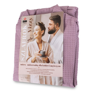 Gofer Unisex Cotton Bathrobe Vizzy L 06 Heather Purple