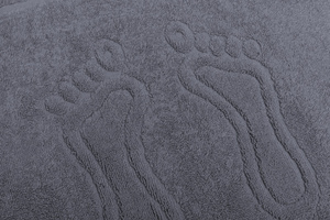 Bathroom Rug Sora 50 x 70 06 400 g/m2 Steel