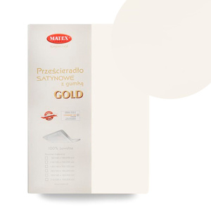 140 x 200 Satin sheet with elastic Gold 02