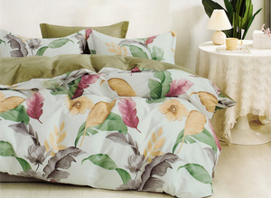 Bedding 160 x 200 3 pcs Cotton Satin no. A1804