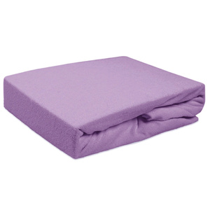 Terry Bed Sheet with Eraser 135_D Light Purple 180x200