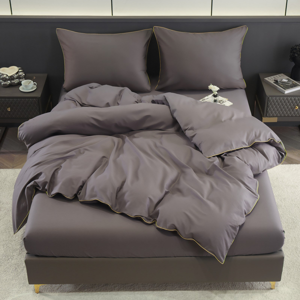 Pościel 140 x 200 2cz Satyna Bawełna Z Bizą Can 08