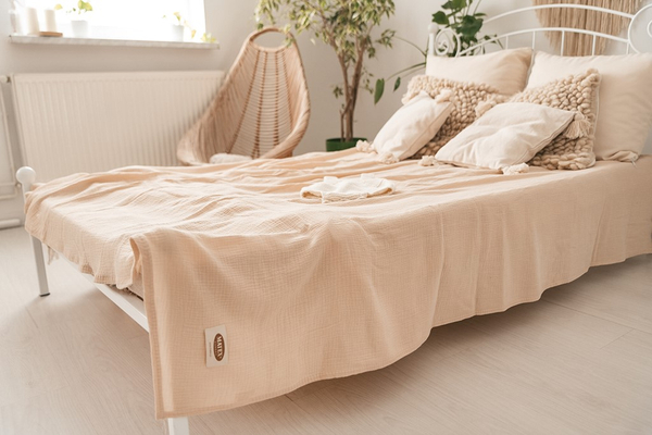 240 x 210 Decorative Muslin Bedspread 15