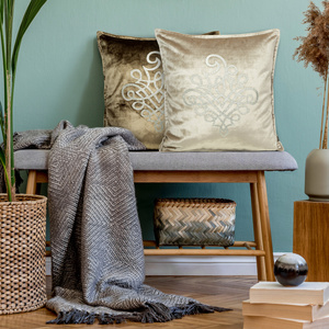 Poszewka 45 x 45 Dekoracyjna Welwet ROYAL3 C. Ziel