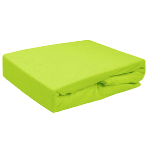 Terry sheet with elastic 052_D Lime 70x140