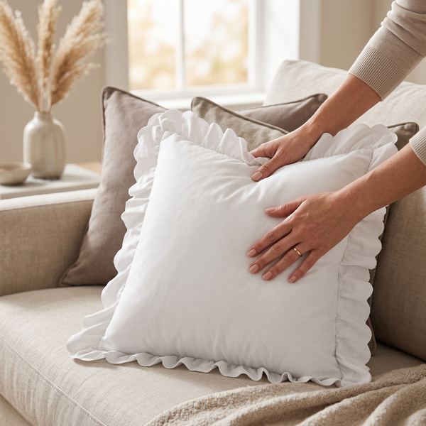Poszewka 45 x 45 z Falbaną Luxury Jowita 08