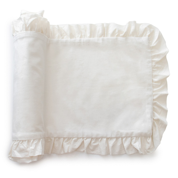 Bieżnik 40 x 160 Dekoracyjny z Falbankami Ligia 01