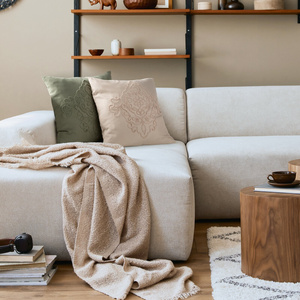 Poszewka 45 x 45 Dekoracyjna Mira 1B Srebrny