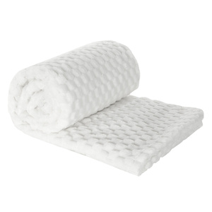 Blanket 170 x 210 Microfiber Design Cindy6 White