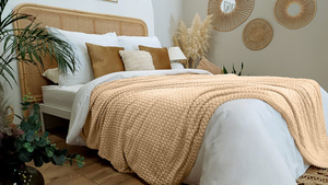 Blanket 200 x 220 Microfiber Embossed Plush Ala Circle 3D 07