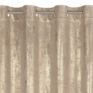 Zasłona 140 x 250 Welwet Przelotki Renia Beż+Sz