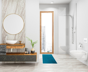 Bathroom rug Sora 50 x 70 22 650 g/m2 Mineral