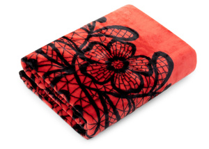 Color Acrylic Blanket No. A-821-1 Flowers 160x210