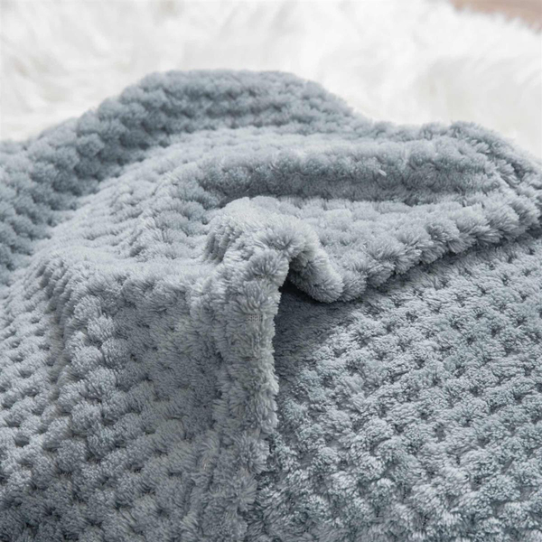 Blanket 200 x 220 Microfiber Jacquard Monte Grey