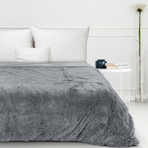 Blanket 70 x 160 Double-sided Fur Tifany1 Silver