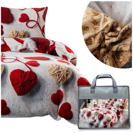 Pościel 140 x 200 2cz Mikrofibra Miś Martino 3189