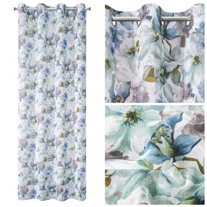 Bella Decorative Curtain 140 x 250 Blue