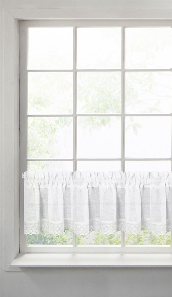 Ready-made Decorative Curtain Lisa 30 x 150 White