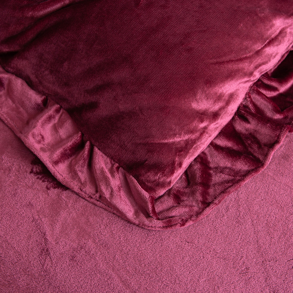 Pościel 160 x 200 3cz Mikrofibra Falbana Erva 2816