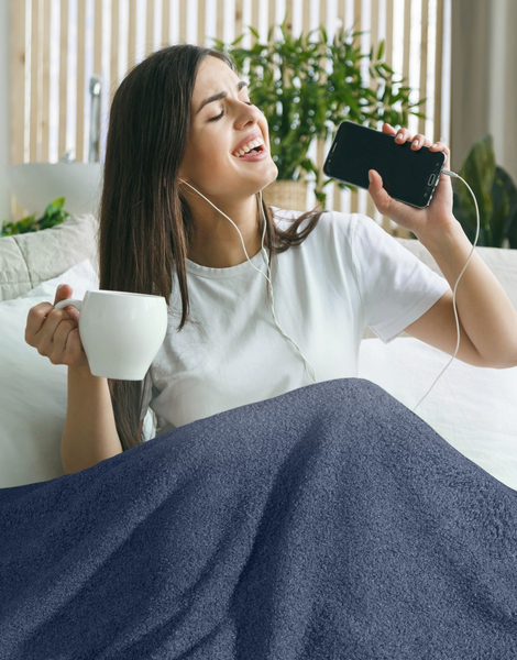 Koc 150 x 200 Mikrofibra Boucle Bukla Granat