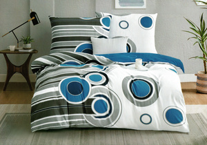 Bedding 160 x 200 3pc Cotton Satin Elway 5051