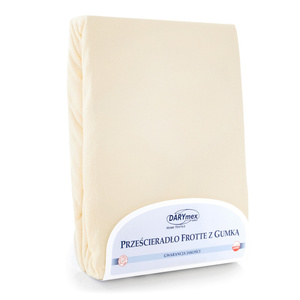 Prześcieradło Frotte z Gumką 018_D Ecru 200x220