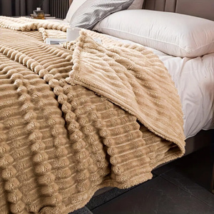 Blanket 160 x 200 Microfiber Plush Shirley Stripes 04
