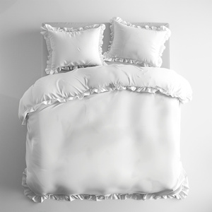 Pościel 160 x 200 3cz Bawełna Pure Z Falbaną 01