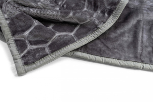 Suzan 10 Stamped Acrylic Blanket Gray 160x210